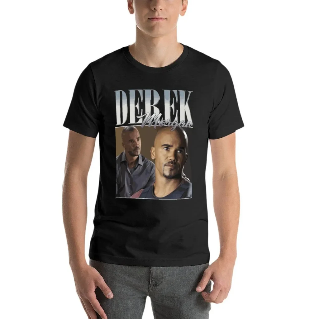 Derek Morgan Criminal Minds Tv Series Fan Oversized T Shirt For Mens Clothes Short Sleeve Streetwear - Criminal Minds Shop