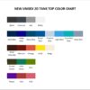 tank top color chart 1 - Criminal Minds Shop